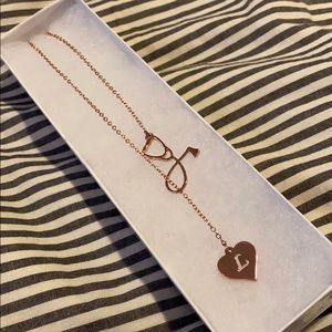 4 for $20 SALE!! NWOT Rose Gold L Nurse Necklace